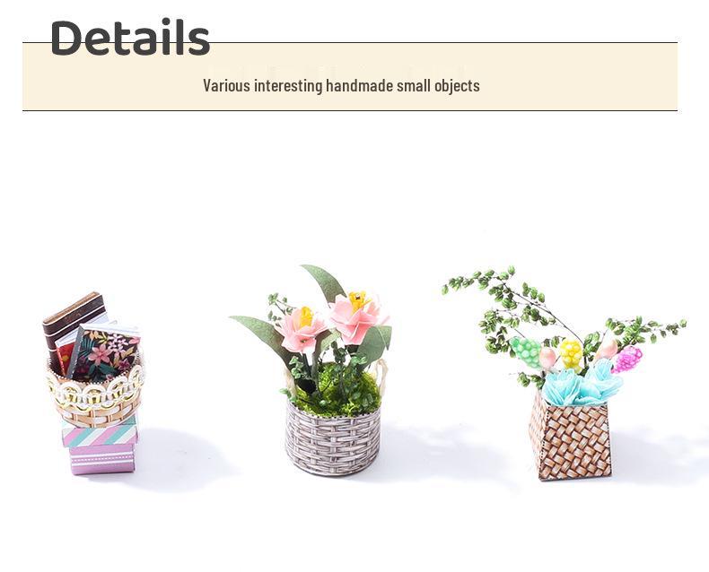 DIY Handcrafted Miniature Jenny's Flower House Model - Christmas Ornament Toy Gift