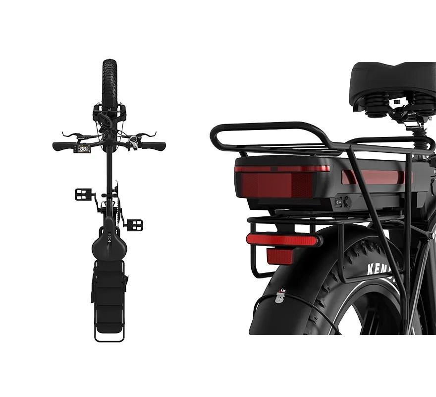 KOOLUX X11 750W Motor 48V23.4 Ah Battery Dual Battery E-bike City Foldable Electric Bicycle 20 Inch Fat Tires Electric Bike