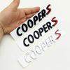 3D ABS Cooper S Letters Logo Emblem Badge Car Rear Trunk Decals Sticker For MINI R55 R56 F56 R50 R52 F55 JCW R53 Accessories