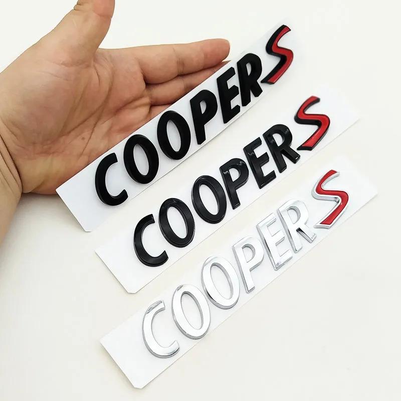 3D ABS Cooper S Písmena Logo Znak Odznak Auto Zadní Kufr Samolepky Pro MINI R55 R56 F56 R50 R52 F55 JCW R53 Příslušenství