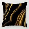 Home Decor Black & Gold Geometric Pattern Pillow Covers Pattern Cushion Cover Suitable For Sofa Bedroom Car Pillow Cover