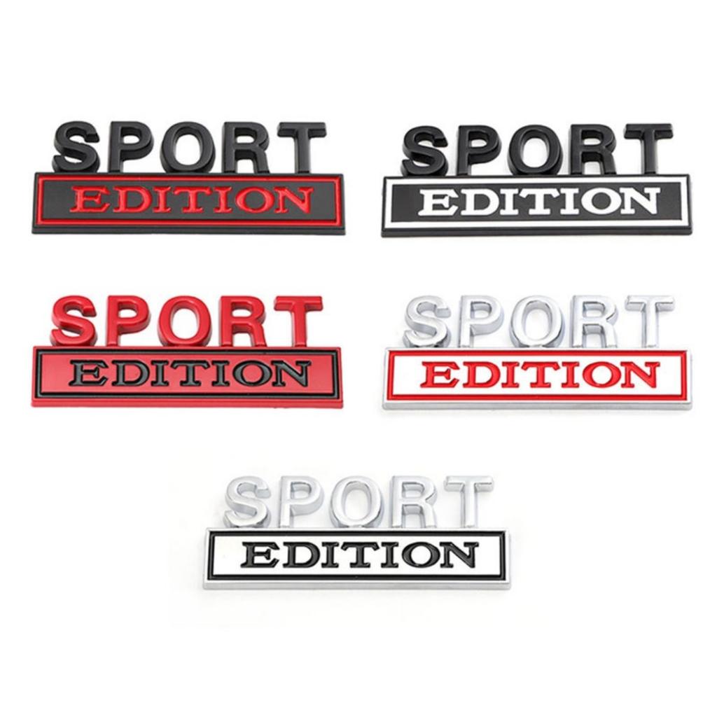 1Pc 3D Metal Sport Edition Logo Car Front Grille Badge Side Fender Rear Trunk Emblem Sticker Decal