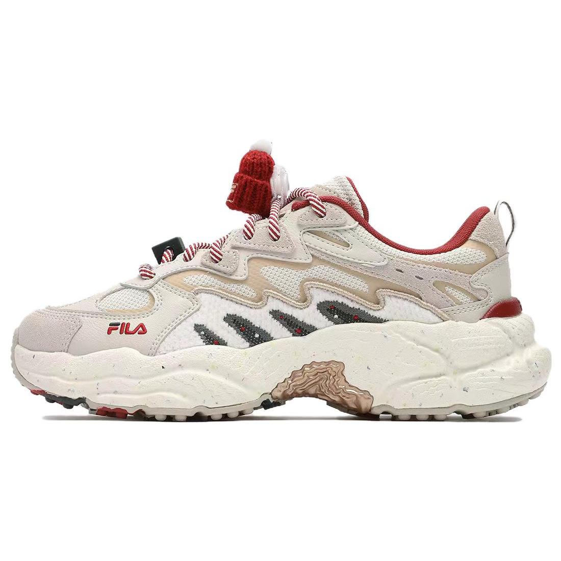 

New FILA Fern Sneakers XMAS Low top Chunky Sneakers Women s Beige Red F12W411120FWL 36