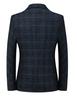 [MYMRIN] Men's Jacket, Autumn/Spring, Modern Stripe, Business Casual Suit Jacket, Elegant Patterned Lining, Lightweight Blazer (Black, 2XL)