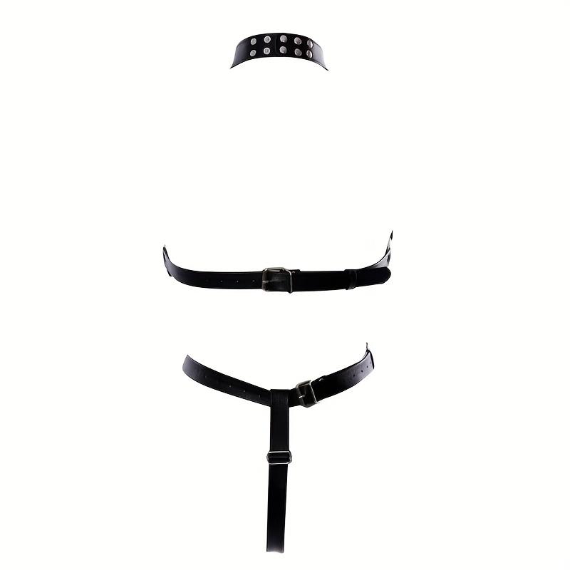 1pc BDSM Leather Bondage Queen Costume Adult Female Stage Performance Adult Supplies Couple SM Cosplay Sex Supplies