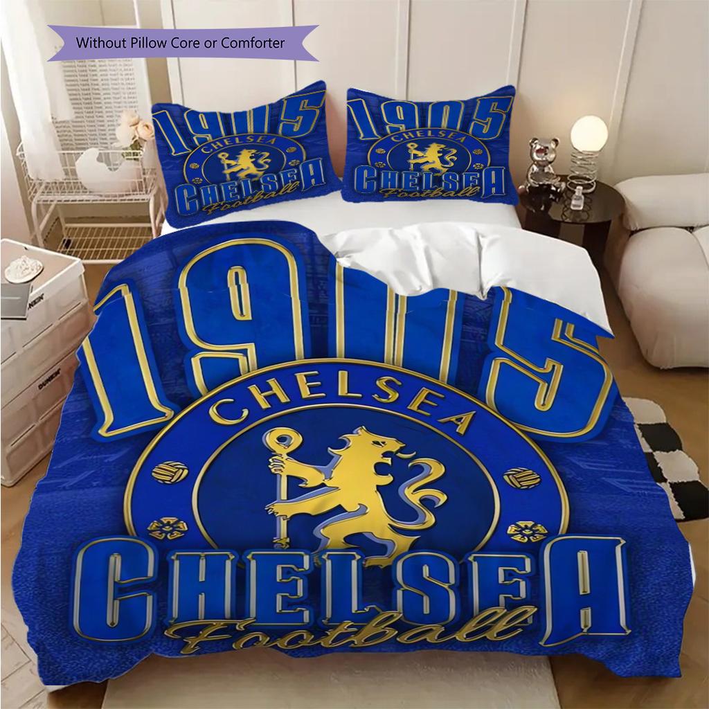 Portugal Emblem Bedding (1 * duvet cover + 2 * pillowcase, without core) 2D Flat Soft and comfortable Christmas birthday gift