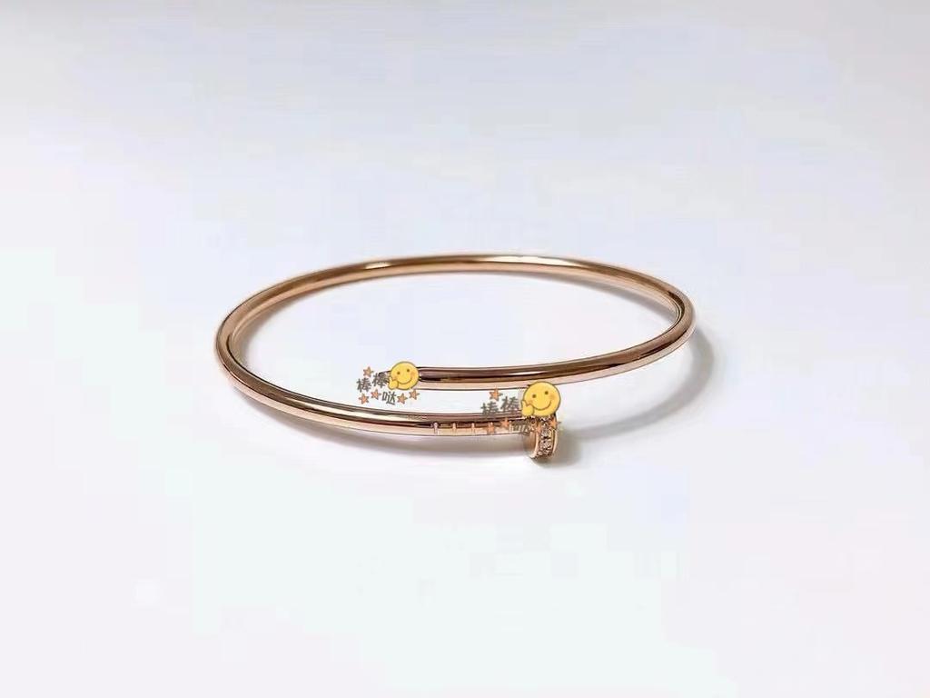 Kajia Nagelarmband Dick vergoldet 18 Karat Gold Glänzendes Armband Voll mit Diamanten Kopf und Schwanz Diamant Schmuck Für Männer und Frauen Geometrie