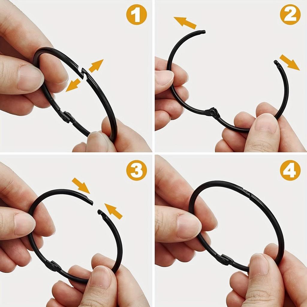 20 Stück Duschvorhang Rostfreie Metallhaken mit Glatten Runden Duschringen