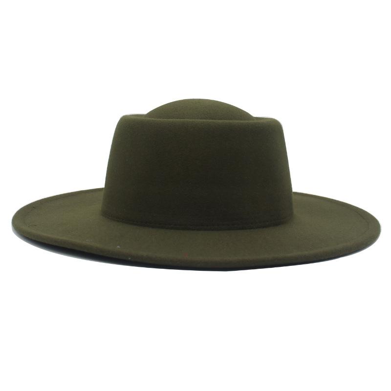 French Hat, Dome, Big Brim, Cashmere Hat For Men And Women, Woolen Hat, Jazz Top Hat.