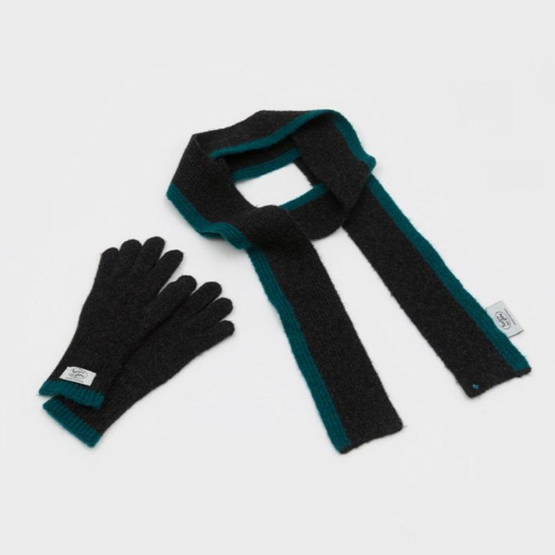 RECLOW FROZEN MUFFLER GLOVE SET BLACK