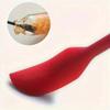 Food Grade Silicone Double-Headed Spatula,Long Handle Pointed Baking Jam Spreader,Cooking Scraping Spoon Combination Tool