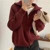 Cardigan Femei Primăvară Uni Vintage Versatil Elegant Fermoar Larg Zilnic Moale Dulce Simplu Casual Tricotaje