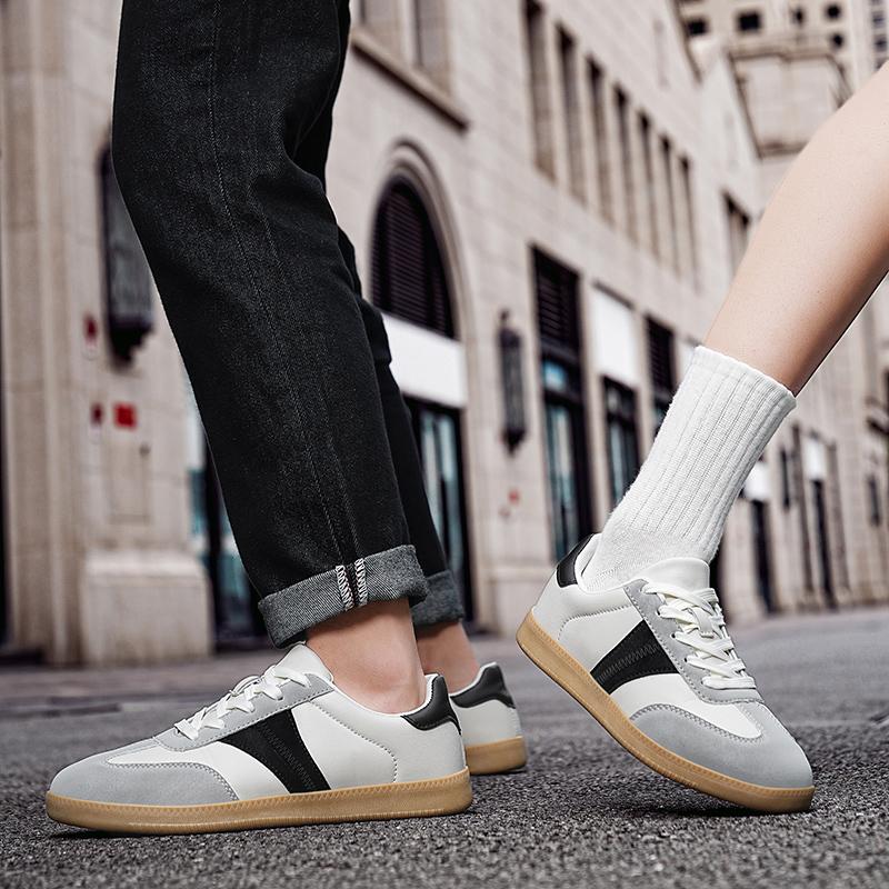 36-48 Couple Plus Size Lightweight and Fashionable Board Shoes Retro German Training Shoes Men's and Women's Sports and Leisure Shoes