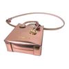 Michael Kors MK Mercer Letter Logo Patent Leather Shoulder Tote Crossbody Mini Unisex Bags Rose-Pink 35H3GM9C0M-PRIMROSE
