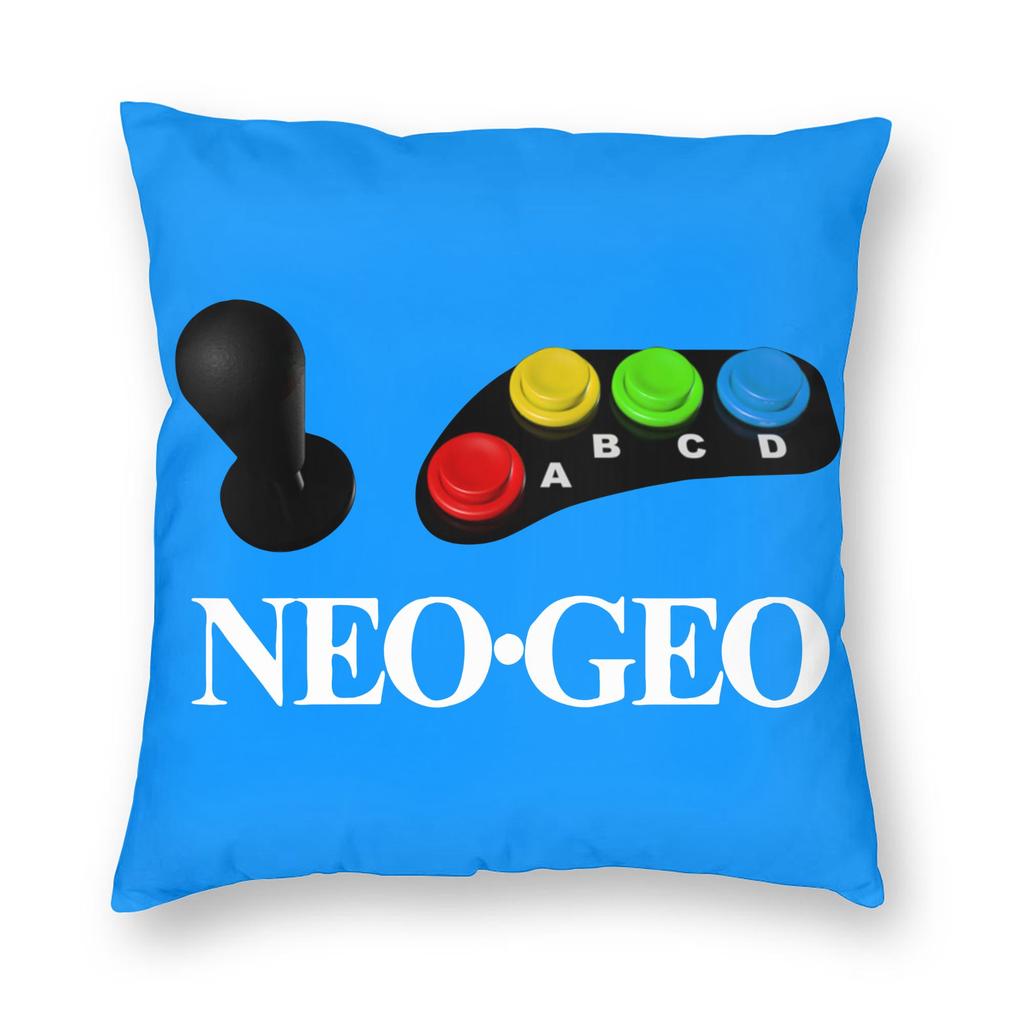 Neo Geo Arcade Pillowcase Double-Sided Printing Polyester Cushion Cover Decor Pillow Case Cover Home Zipper 45X45Cm