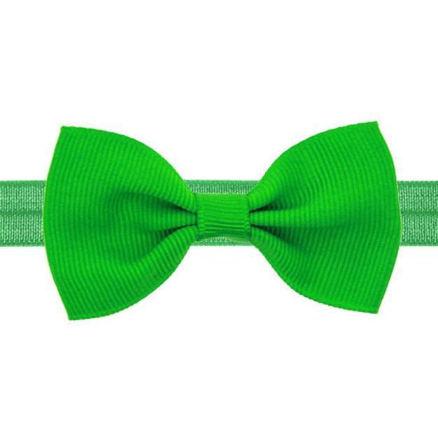 

Эластичная повязка на голову с мини-бантом Green