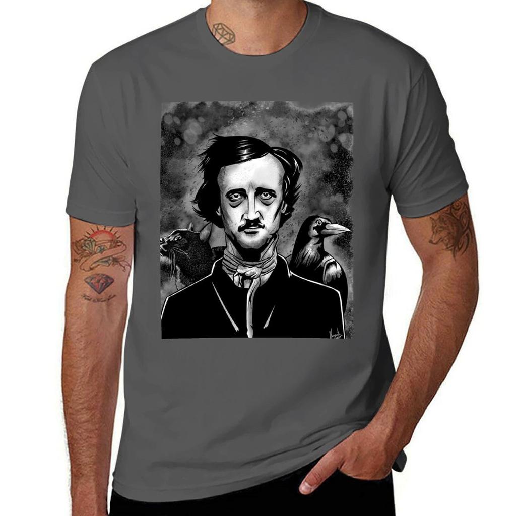 Edgar Allan Poe Tshirt Antipilling Casual Tshirt