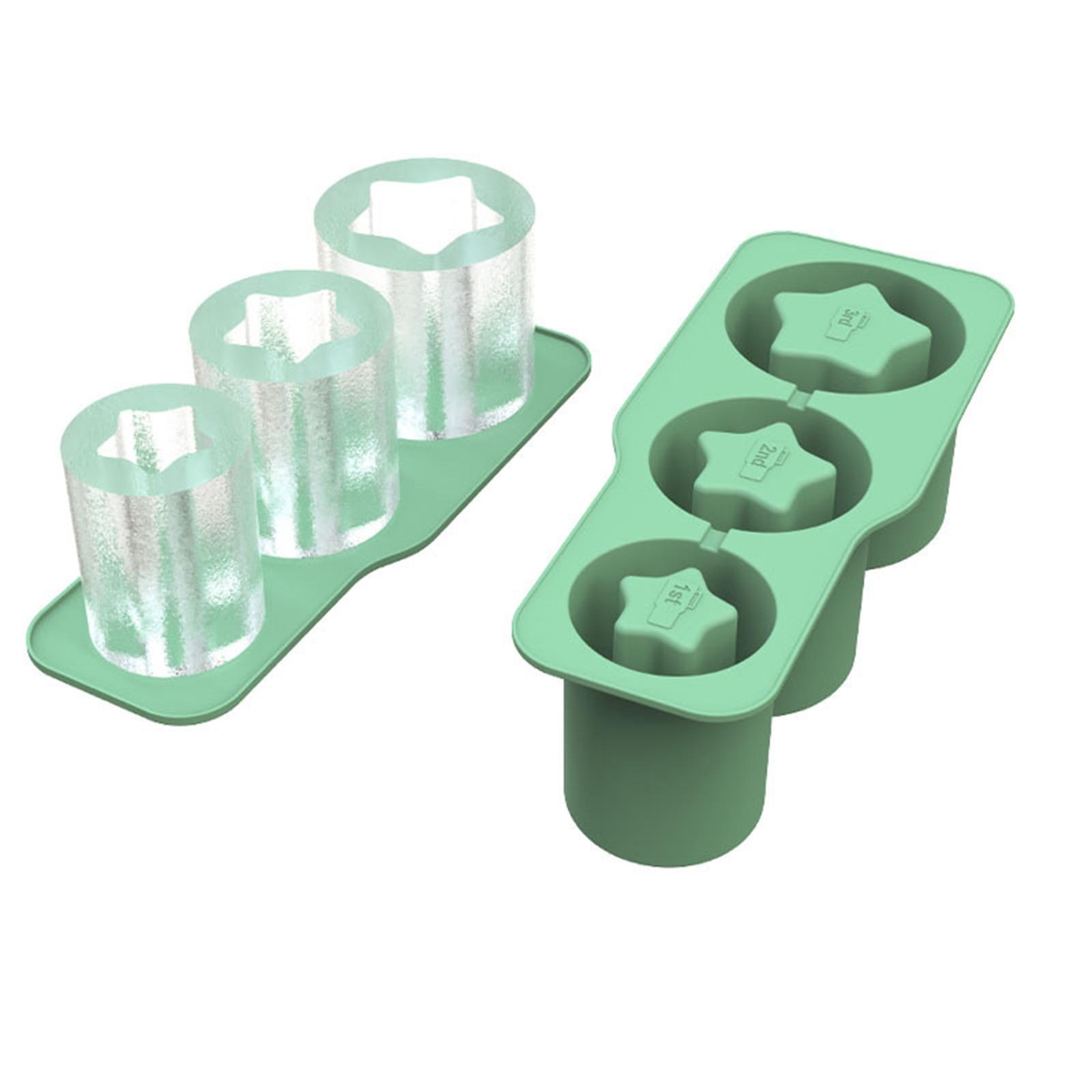 

Модернизированный силиконовый поднос для льда и форма, большой размер, цилиндрический поднос для льда для кофе для холодильника с крышкой и стеклянными аксессуарами