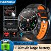 New Outdoor Smart Watch 1.7 ” 1100mAh Large Battery IP68 Waterproof LED Flashlight Bluetooth Call Sports Men Fitness Bracel