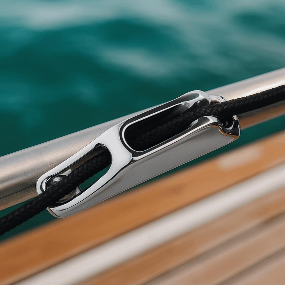 Mirror Polish Clam Cleat 316 Stainless Steel Marine Stainless Steel Cleat Boat Mooring Cleat Kayak