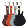 Guitar-Shaped Picks Holder Faux Leather Guitar Pick Case Portable Plectrum Storage Bag