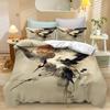 3D Cherry Blossom Flower Ink Painting Bedding Set Boys Girls Duvet Cover Pillowcase Set Teen & Adult Bedroom Collection 2/3pcs