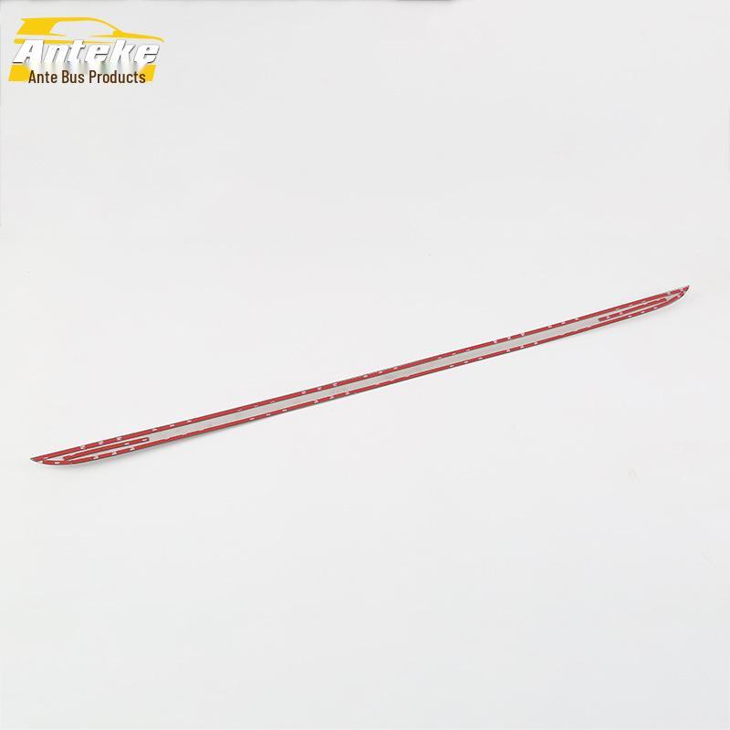 Santana Tailgate Trim: Rear Trunk Bright Strip & Bumper Anti-Scratch Patch