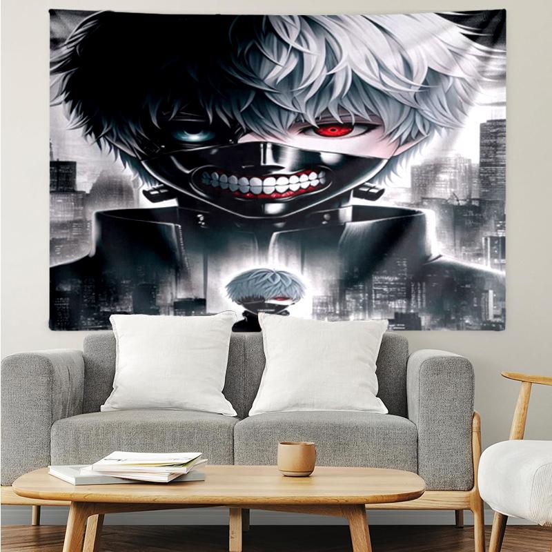 1PC Tokyo anime Artwork K-pop music group Tapestry Accessories for Bedroom,Livingroom, dormitory Room Wall Decor Fan Birthday Gifts
