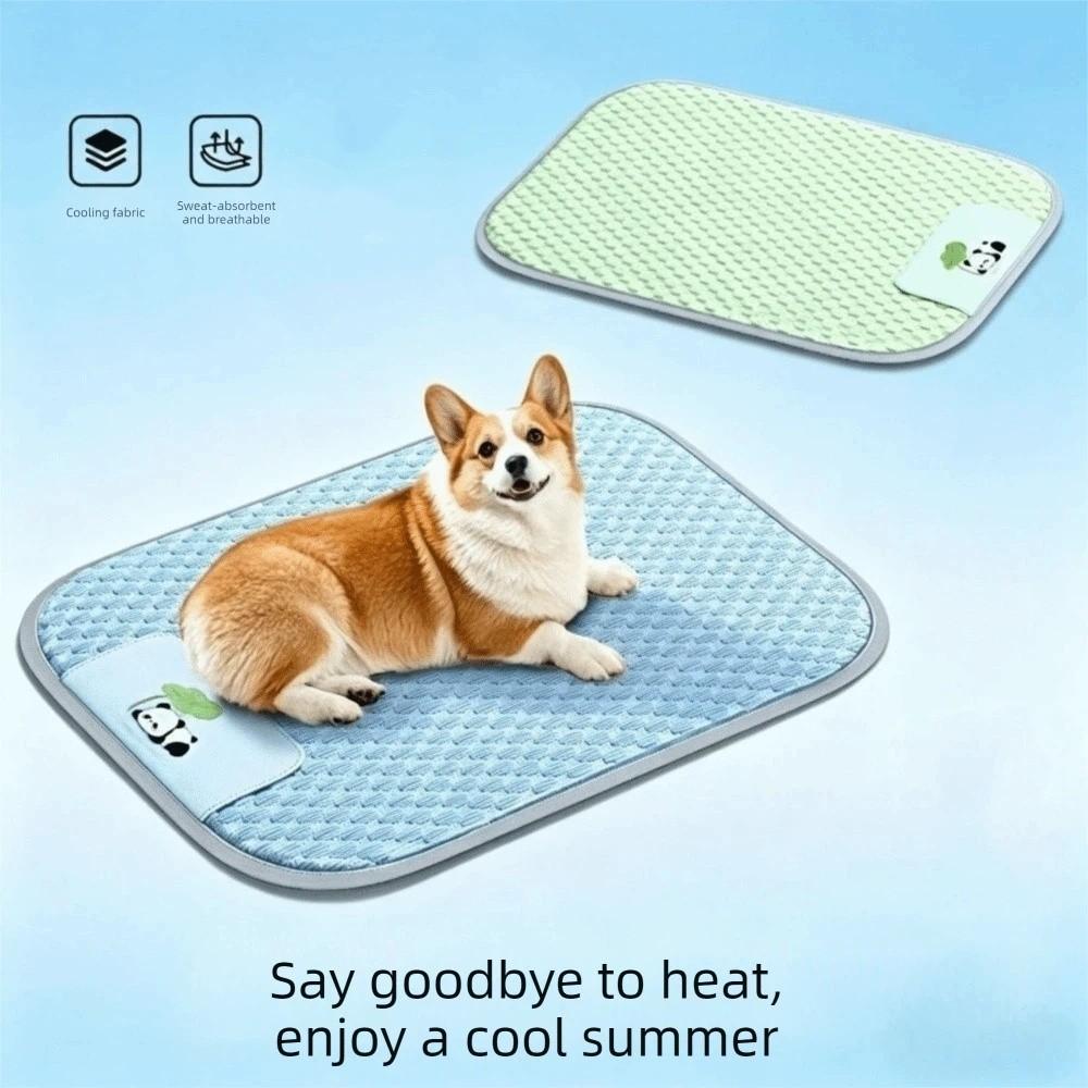 Breathable Dog Cool Mat Soft Pet Sleep Mat Cartoon Dog Bed Pad  Kennel