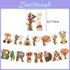 Cute Forest Animal Children's Birthday Party Decorations Set With Balloons And Banners
