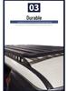 Compatible Roof Racks for Toyota Land Cruiser Prado 120/150, Nissan Patrol Y62, LC200/LC100, and FJ Cruiser.