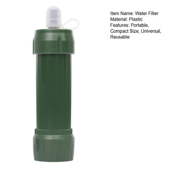 Outdoor Camping Water Filter Straw Purification Food Grade Compact Water Purifier Survival Emergency Supplies