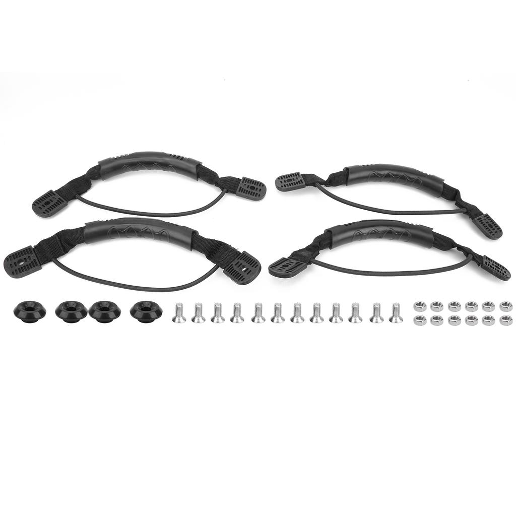 Canoeing Plastic Nylon Webbing Handle with Screw Fixed Button Set for Canoe Dugout