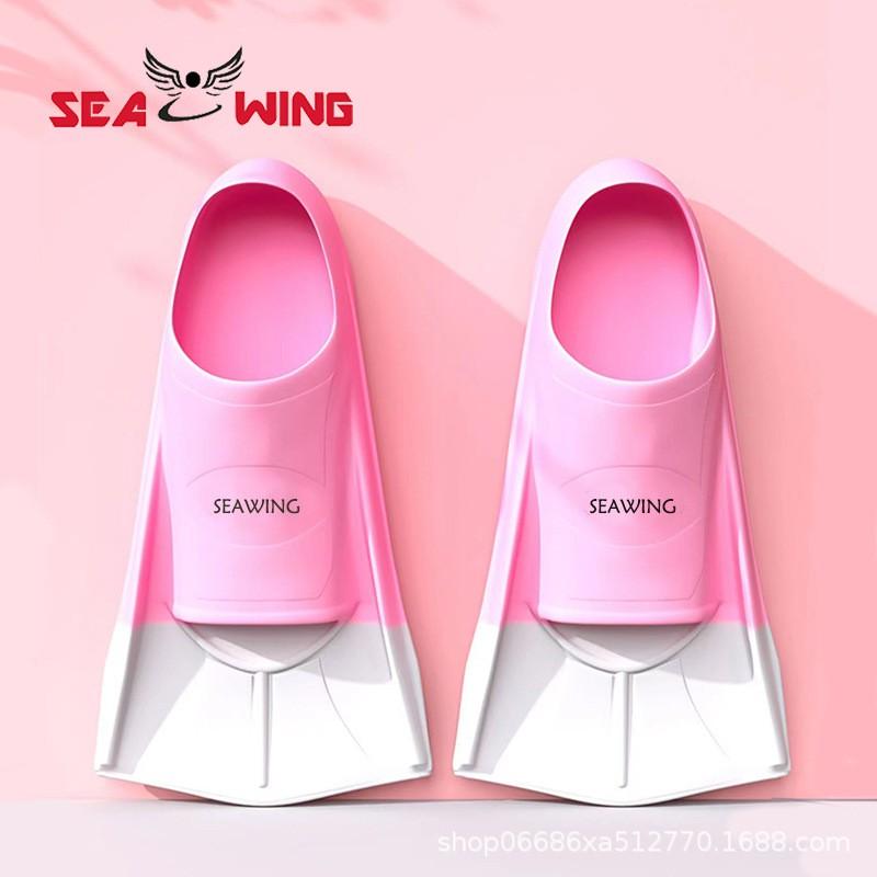 Kids Silicone Swim Fins Swimming Training Frog Kick Practice Lightweight Short Blade Dive Children Adults