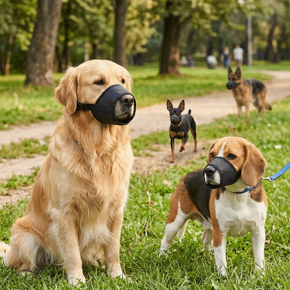 Waterproof Dog Muzzle Adjustable Dog Anti Bite Muzzle Safe Wearing Dog Bark Stopper  Daily Walking