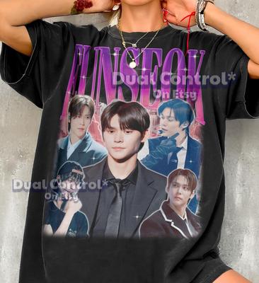 Eunseok 90s Vintage Retro Bootleg Shirt, K-Pop Boy Group Idol Graphic Tee, Korean Singer Aesthetic Fan Apparel #ARI
