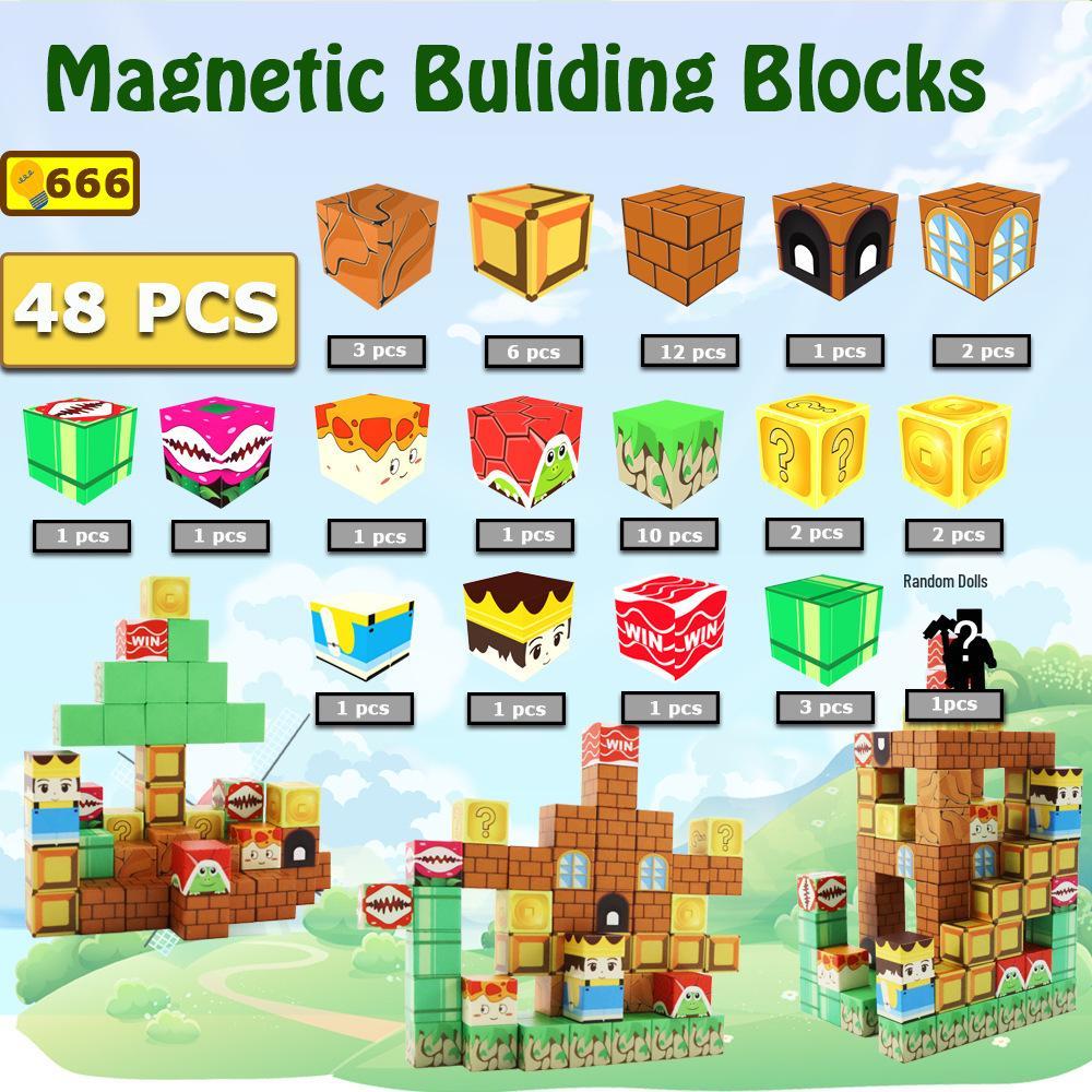 My Magnetic Cube Puzzle: 25MM Mini Building Block Magnets