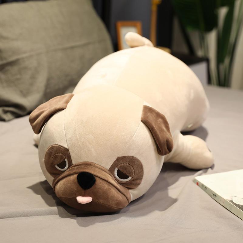 New Arrive Hot 55/65/75/90cm Cute Animal Kawaii Pug Dog Plush Toys Sleep Pillow Kids Birthday Gift Child Girl Xmas Valentine's