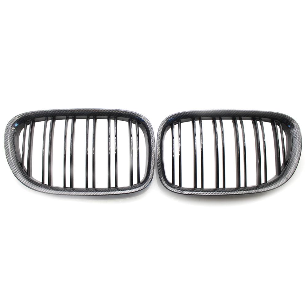 Front Kidney Grille Grills Carbon Fiber For BMW F01 F02 7 Series 2009 2010 2011 2012 2013 2014 2015