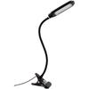 Homoyoyo Clip-on Lamp Led Book Light 3 Brightness Levels Flexible for Bed Reading Travel