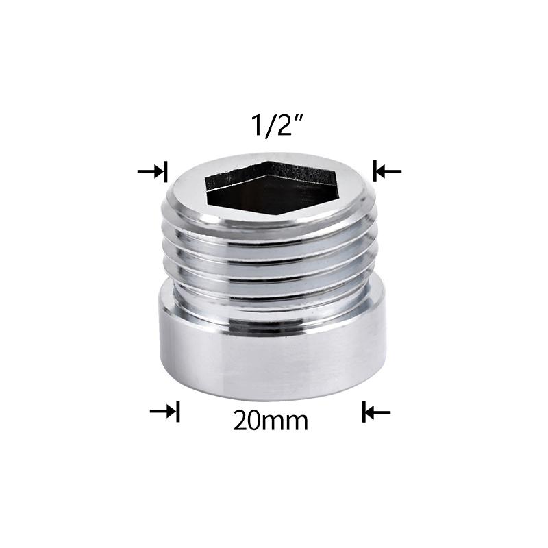Tap Extension Connector 1/2 To M16 M18 M20 M22 M24 M28 Thread Connector For Faucet Water Heating Install Shower Accessories