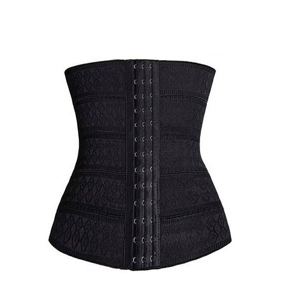 

Корректирующее белье для женщин Латексный резиновый пояс для талии Корсет Под грудью XL чёрный