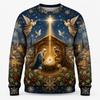 2027 Nuevos Jerséis Navideños Feos Moda Animal Jesús Muñeco de Nieve Impresión 3D Suéter de Navidad Holgado Transpirable Ropa de Fiesta Pulóveres