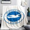 1PC Brighton & Hove Albion Patterned Flannel Blanket Suitable For All Seasons for Home Decor Warmth and Comfort Gifts Holiday Present