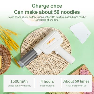 Automatic Pasta Maker Machine Handheld Electric Noodle Maker 5-in-1 Cordless Portable Spaghetti Noodles Maker with     Dough Cutter
