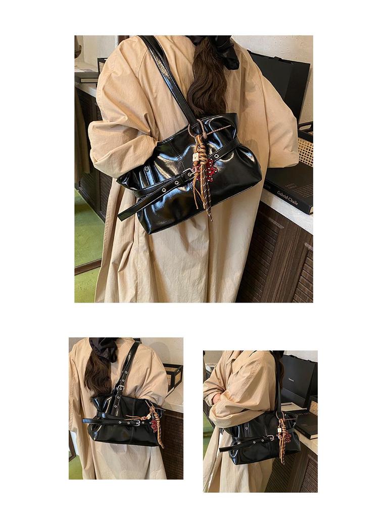 Geantă tote din piele de înaltă calitate în stil coreean: Geantă de umăr sub braț pentru femei de capacitate mare