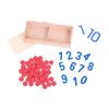 Montessori Math Teaching Aids - Early Education Number Chips for Kindergarten and Infants