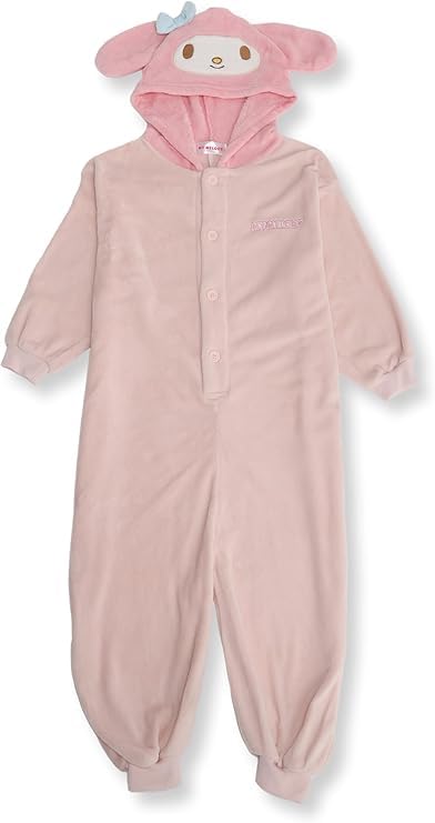 

Takihyo Sanrio Kigurumi Pajama Tops, Kids Size, Loungewear, Pajamas, Fluffy Fleece Hooded Costume, Unisex, My Melody Costume