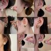 Elegant and sophisticated earrings for women, vintage niche design pearl studs, popular online trend ear accessories