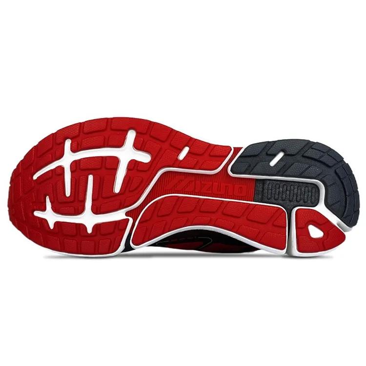 Mizuno Pi Knit Low Top Running Shoes Black / Red (Unisex) Chunky Sneakers D1GH210202